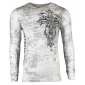 Футболка с длинным рукавом 3XL XTREME COUTURE by AFFLICTION Men LONG SLEEVE THERMAL Shirt DARKER SIDE Biker